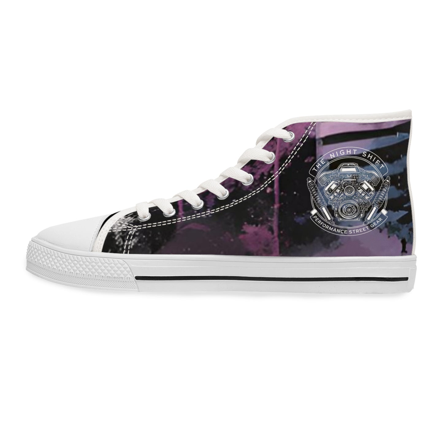 The Night Shift-Women's Canvas High Tops