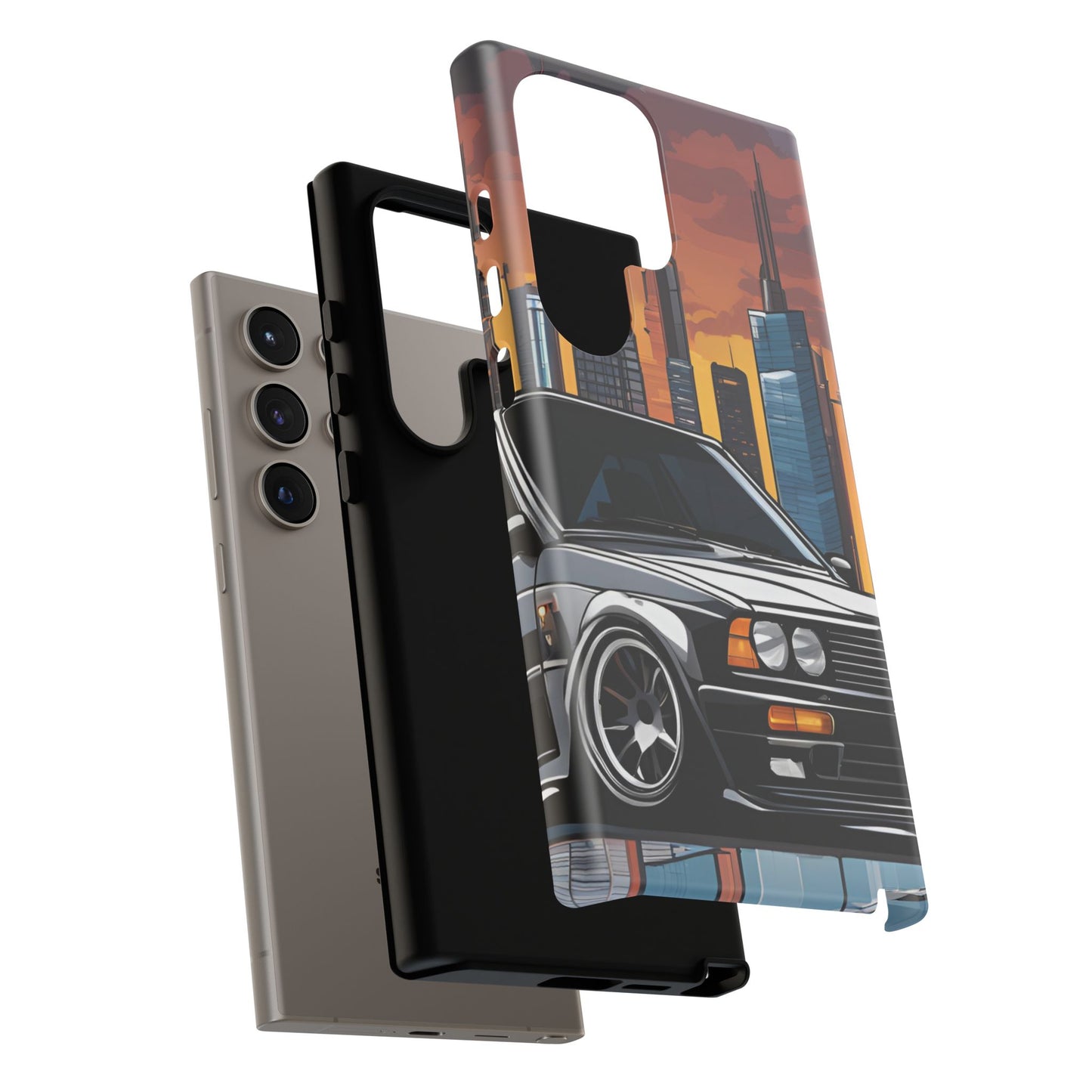 BMW E30 M3-Dual Layer Ultra Tough Phone Case Printify by The Night Shift Automotive Apparel
