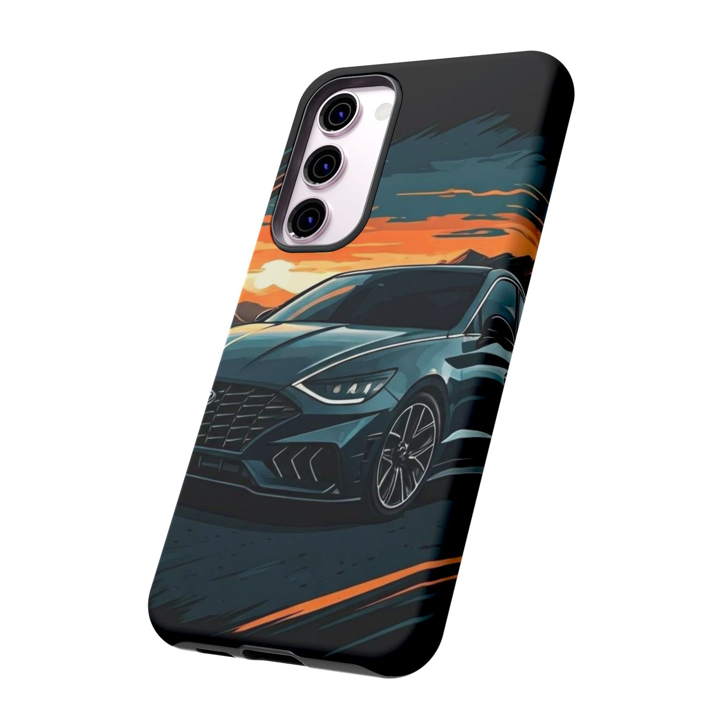 Hyundai Sonata-Sunset Drive-Dual Layer Ultra Tough Phone Case Printify by The Night Shift Automotive Apparel