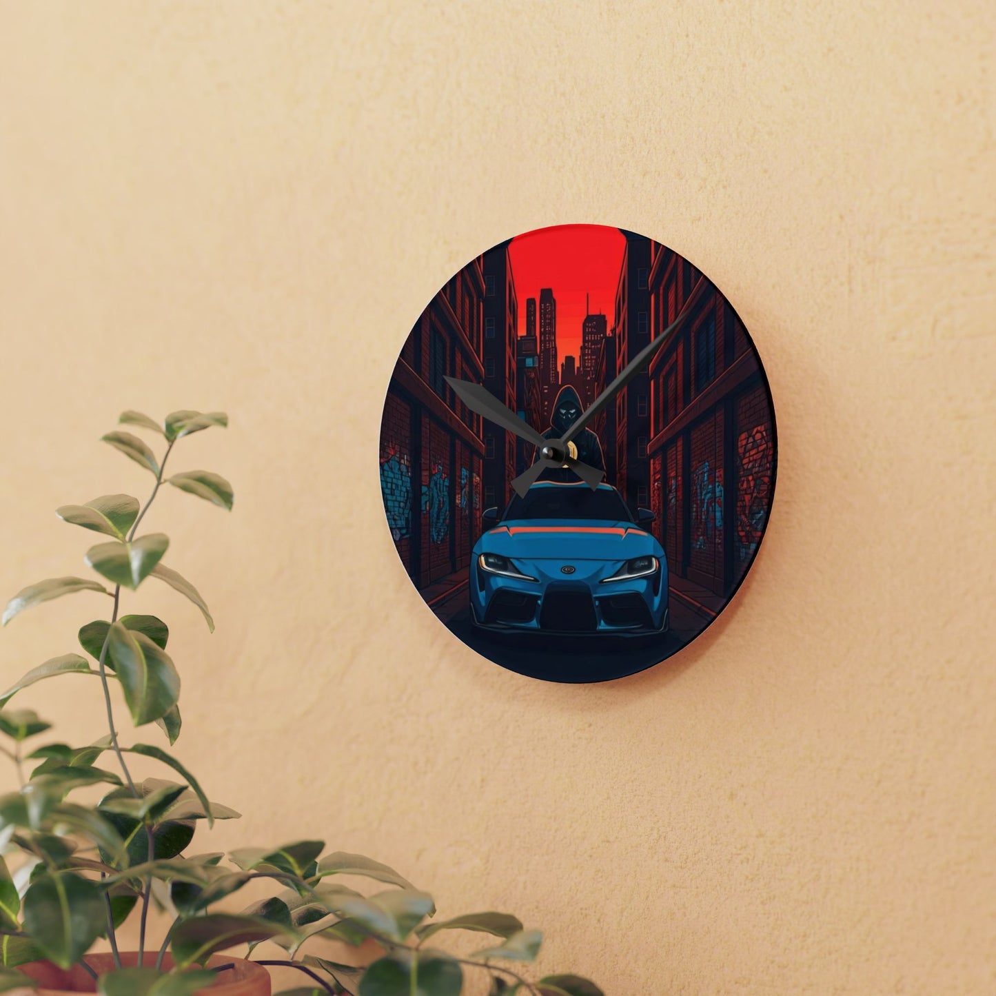 Toyota Supra MX-V Street Life-Acrylic Wall Clock