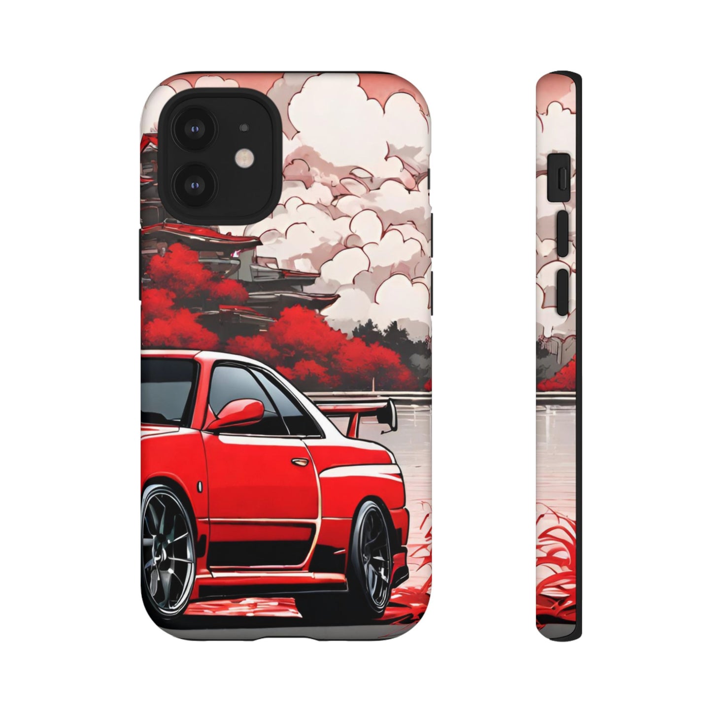 Nissan Skyline R34-Dual Layer Ultra Tough Phone Case iPhone 12 Mini Matte Printify by The Night Shift Automotive Apparel