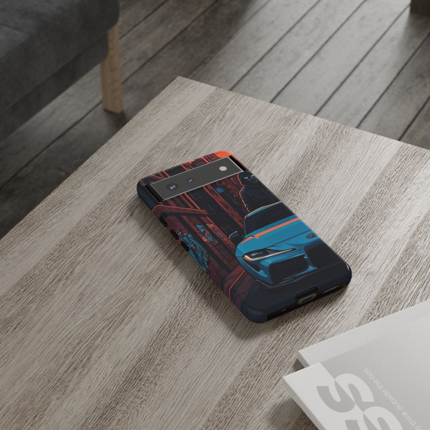 Toyota Supra MK-V Street Life-Dual Layer Ultra Tough Phone Case Google Pixel 6 Glossy Printify by The Night Shift Automotive Apparel