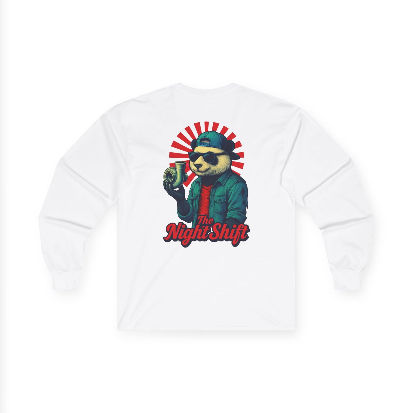 Good Vibes Panda-Premium, Ultra Soft Unisex Long Sleeve Tee Printify by The Night Shift Automotive Apparel