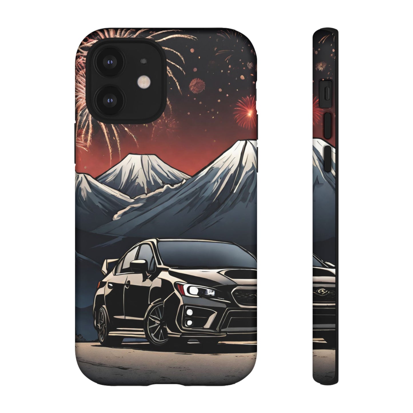 Subaru WRX/STI Fireworks-Dual Layer Ultra Tough Phone Case iPhone 12 Matte Printify by The Night Shift Automotive Apparel