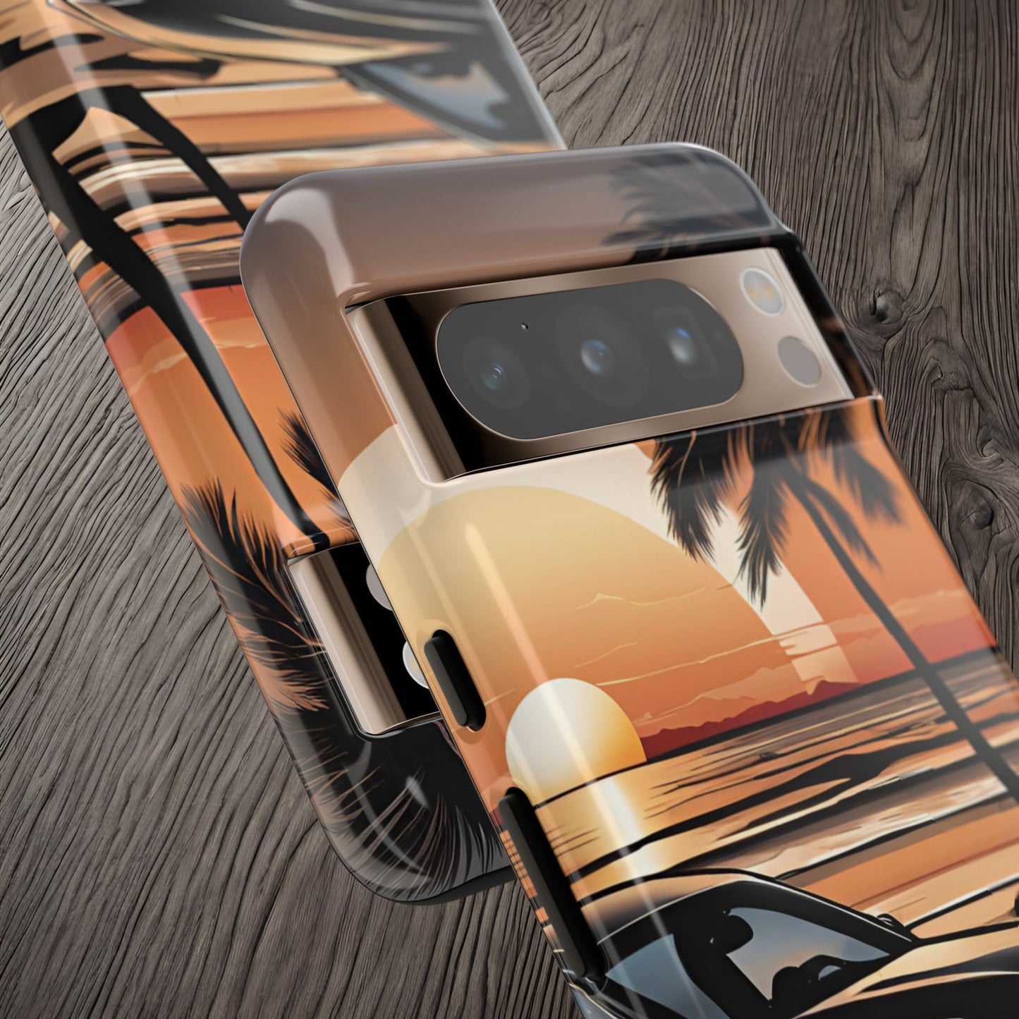 BMW Sunset On The Beach-Dual Layer Ultra Tough Phone Case Printify by The Night Shift Automotive Apparel