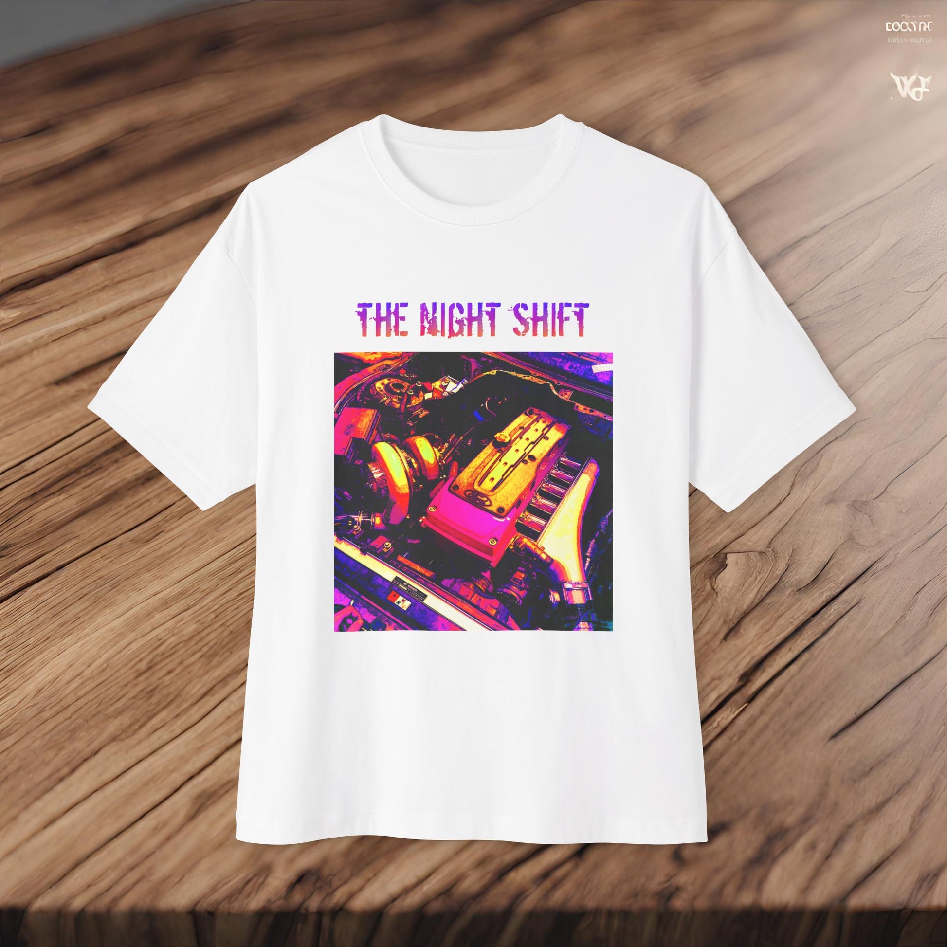 Barra Synthwave--Premium, Ultra Soft Unisex Oversized Boxy Tee Printify by The Night Shift Automotive Apparel