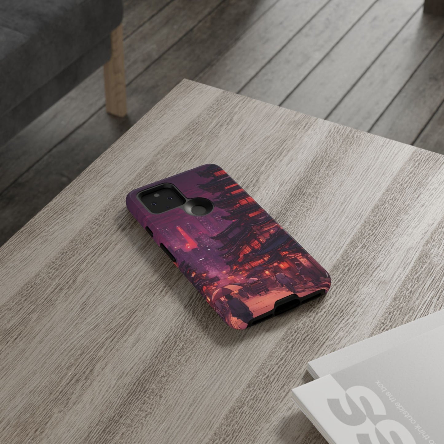 Traditional Japanese Village Countryside-Dual Layer Ultra Tough Phone Case Google Pixel 5 5G Glossy Printify by The Night Shift Automotive Apparel
