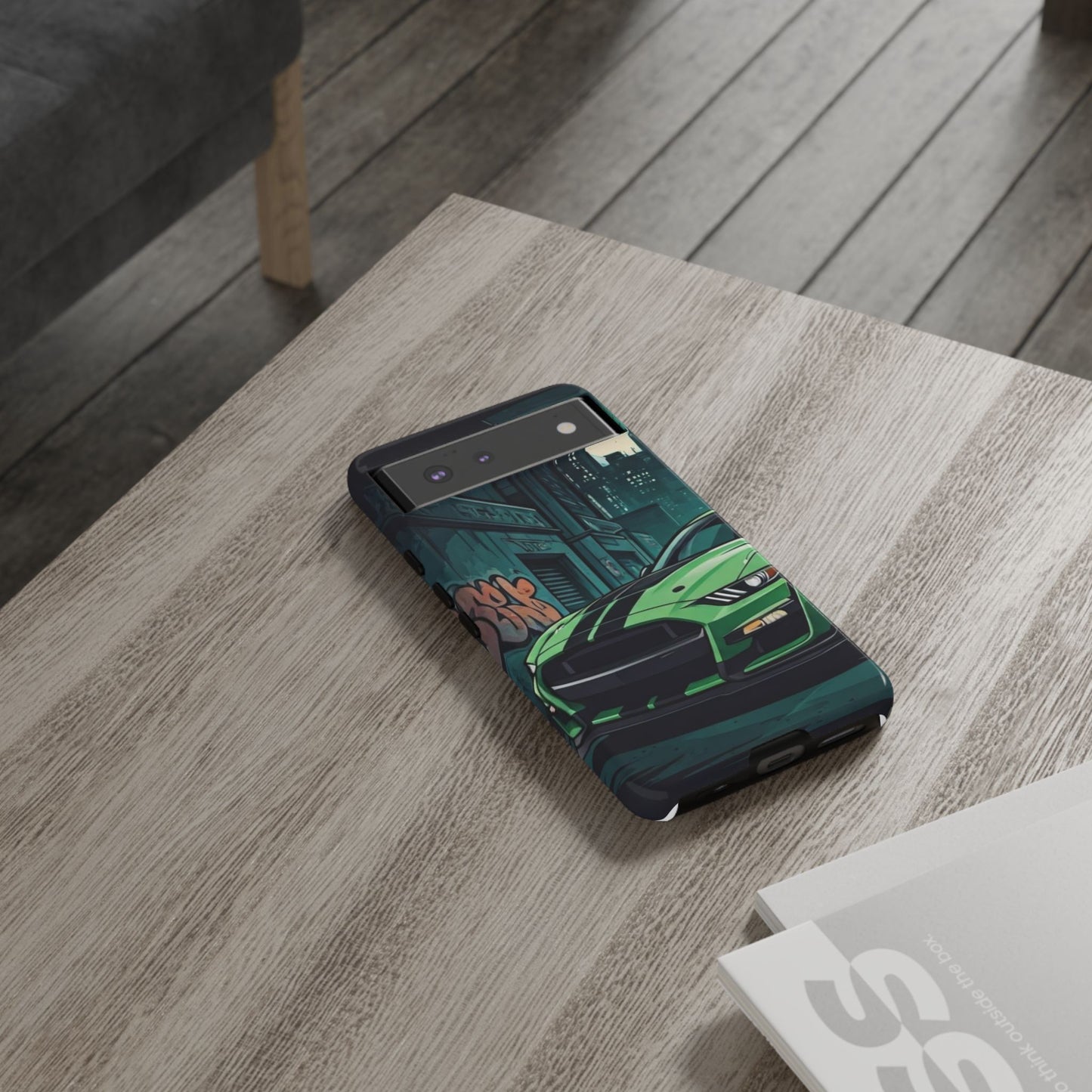 Ford Mustang Shelby GT500 Street Life-Dual Layer Ultra Tough Phone Case Google Pixel 6 Glossy Printify by The Night Shift Automotive Apparel
