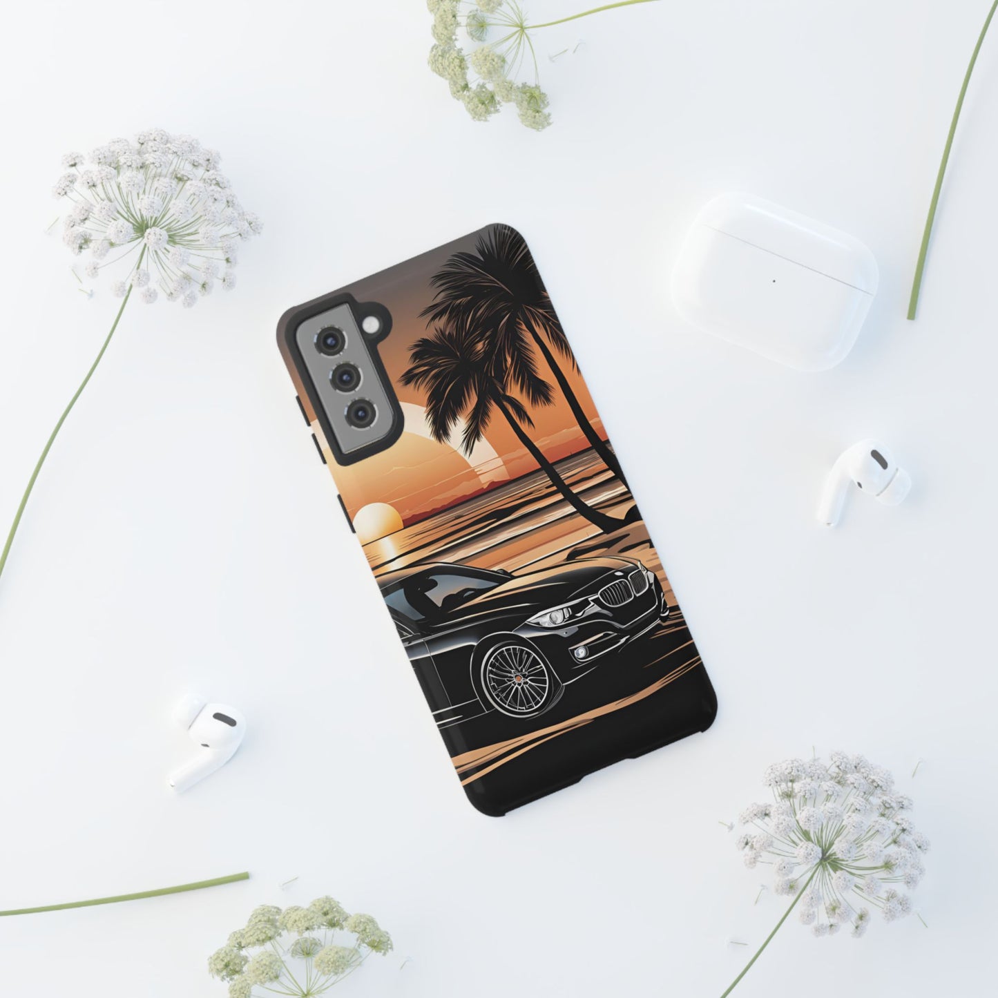 BMW Sunset On The Beach-Dual Layer Ultra Tough Phone Case Printify by The Night Shift Automotive Apparel