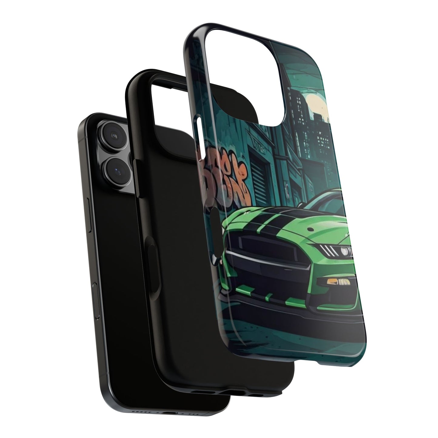 Ford Mustang Shelby GT500 Street Life-Dual Layer Ultra Tough Phone Case Printify by The Night Shift Automotive Apparel