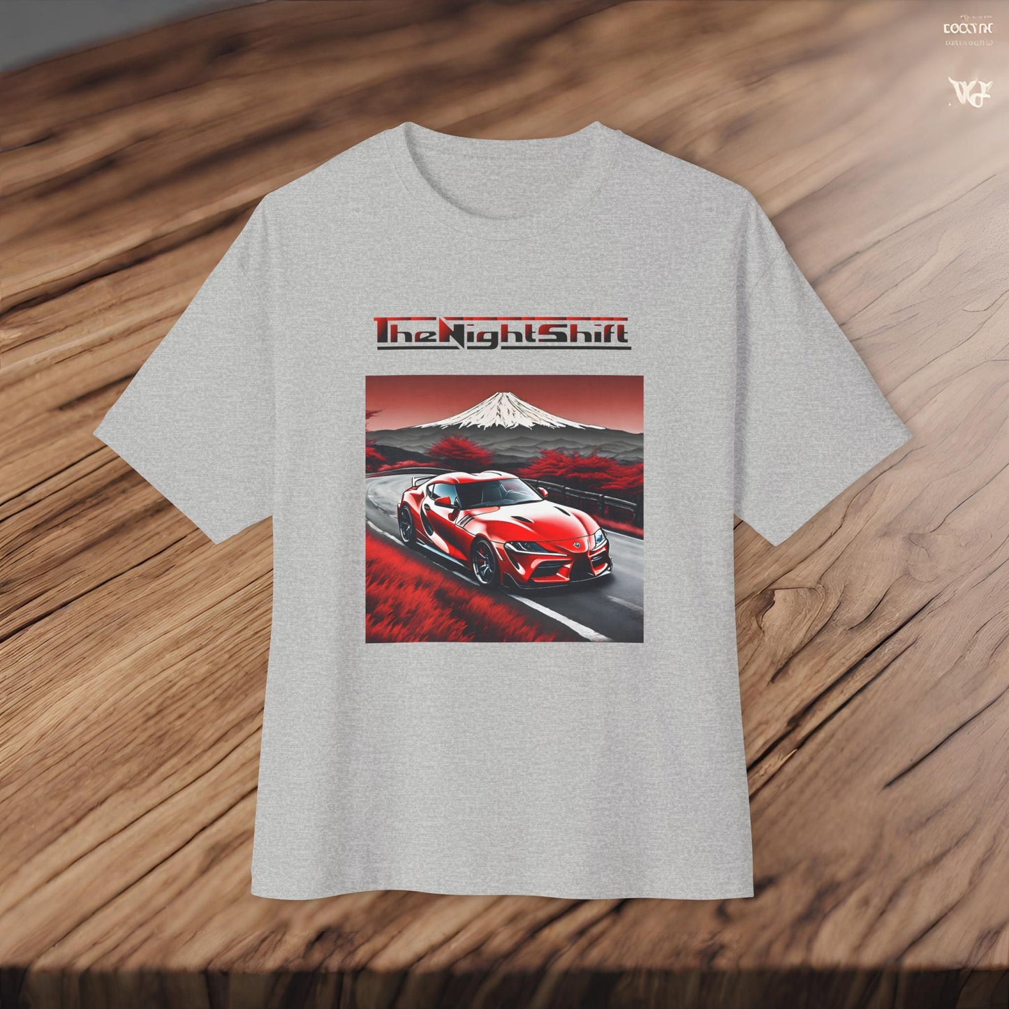 Toyota Supra MK-V Mt Fuji-Premium, Ultra Soft, Unisex Oversized Boxy Tee Printify by The Night Shift Automotive Apparel