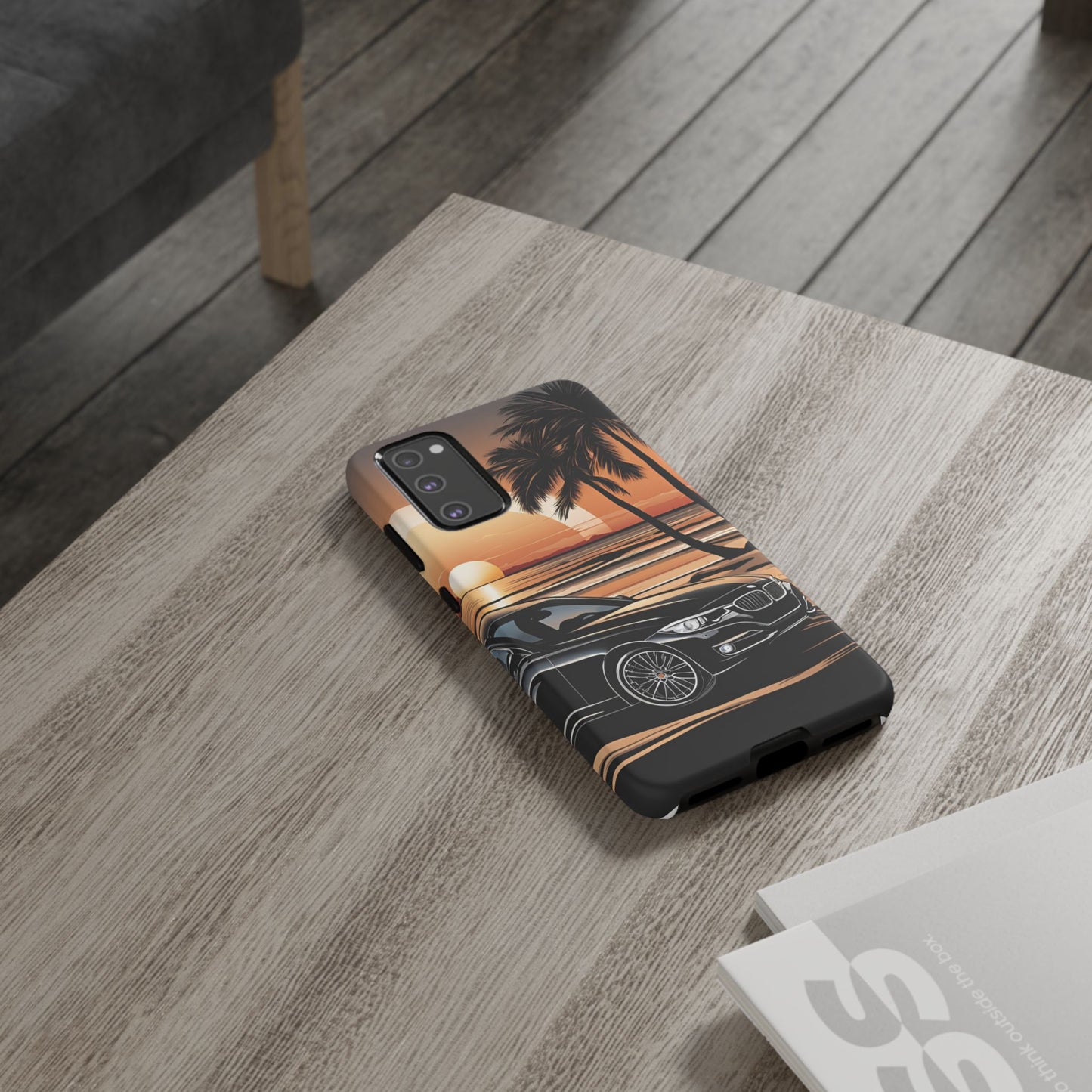 BMW Sunset On The Beach-Dual Layer Ultra Tough Phone Case Samsung Galaxy S20 FE Matte Printify by The Night Shift Automotive Apparel