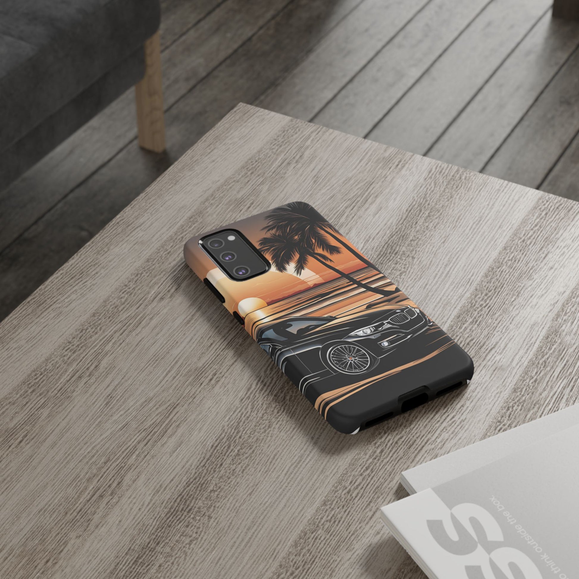 BMW Sunset On The Beach-Dual Layer Ultra Tough Phone Case Samsung Galaxy S20 FE Matte Printify by The Night Shift Automotive Apparel