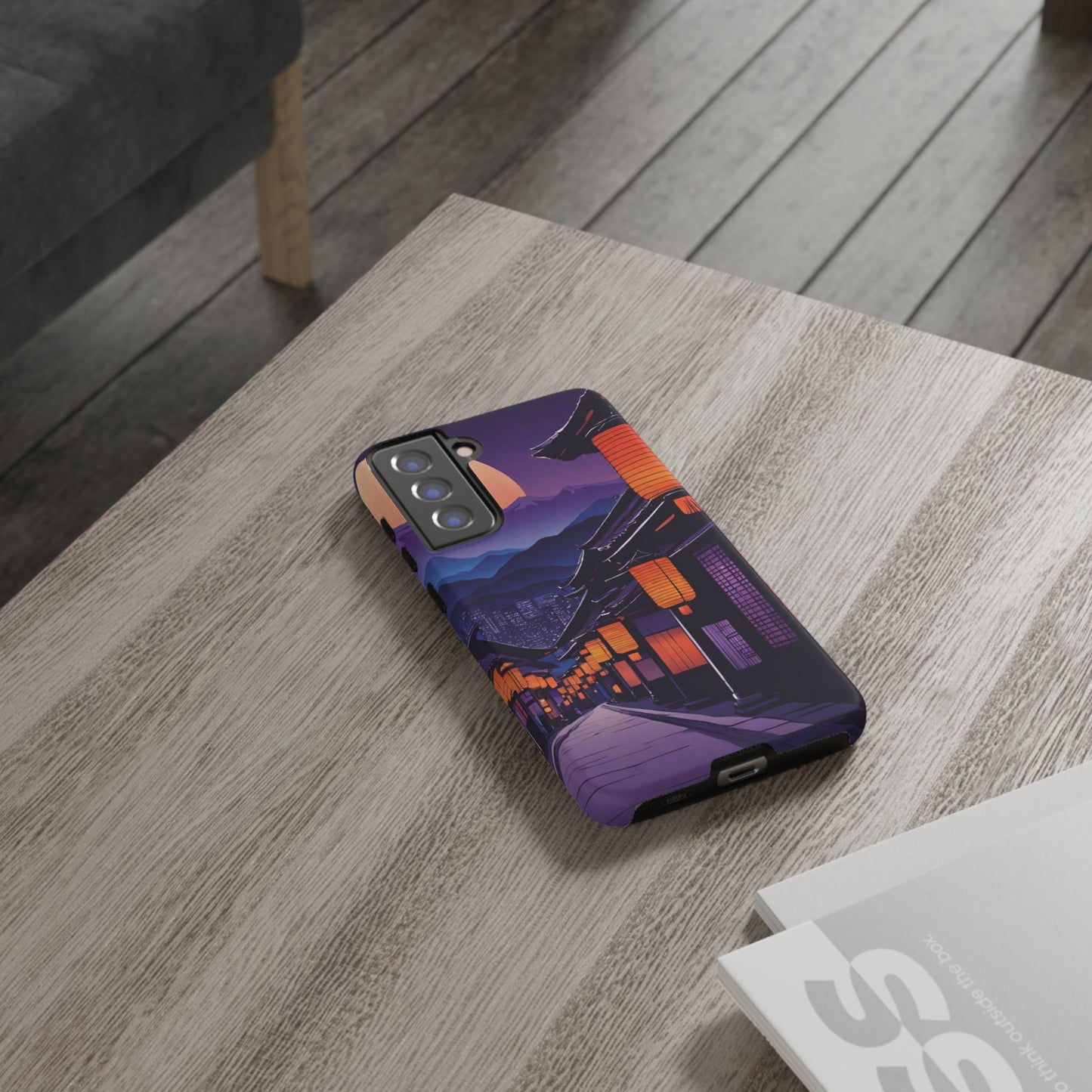 Traditional Japanese Village Countryside-Dual Layer Ultra Tough Phone Case Samsung Galaxy S21 FE Matte Printify by The Night Shift Automotive Apparel