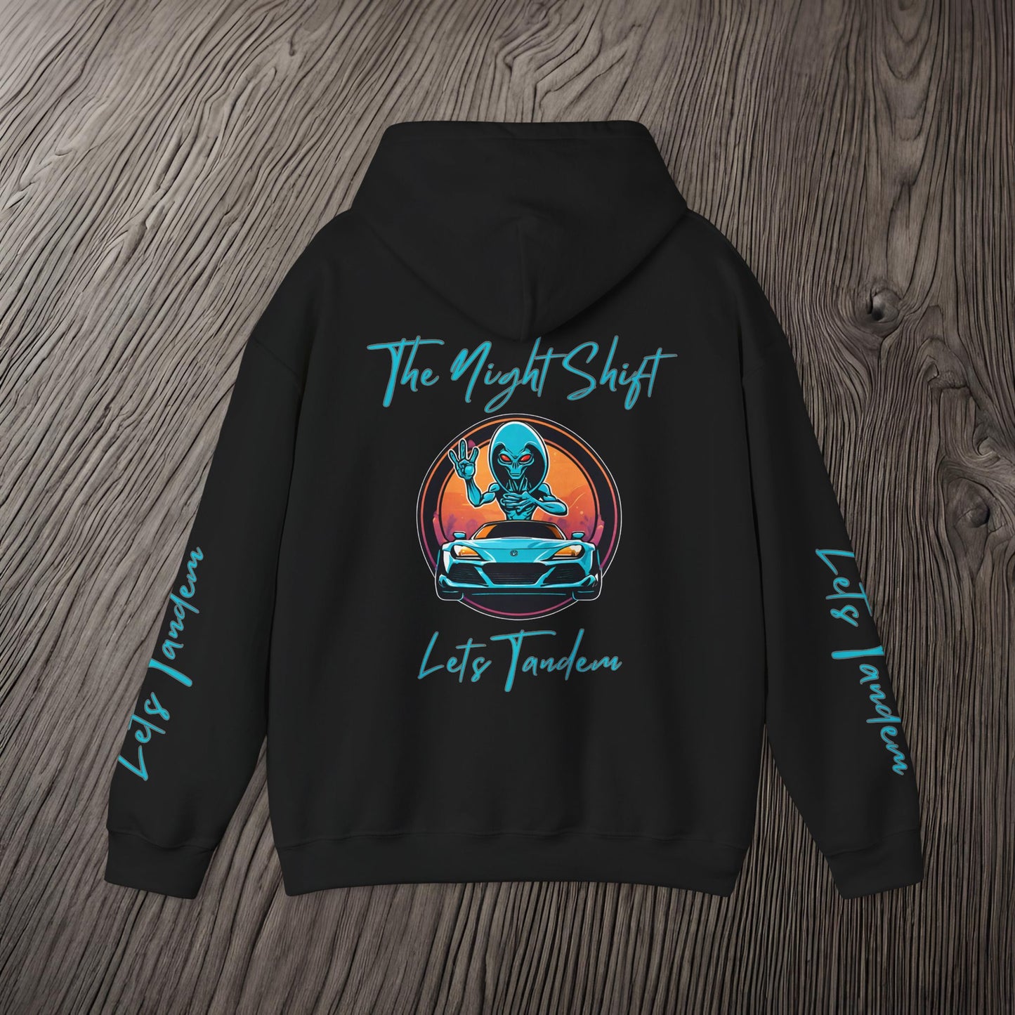 Lets Tandem Alien-Premium, Ultra Soft Unisex Hoodie Printify by The Night Shift Automotive Apparel
