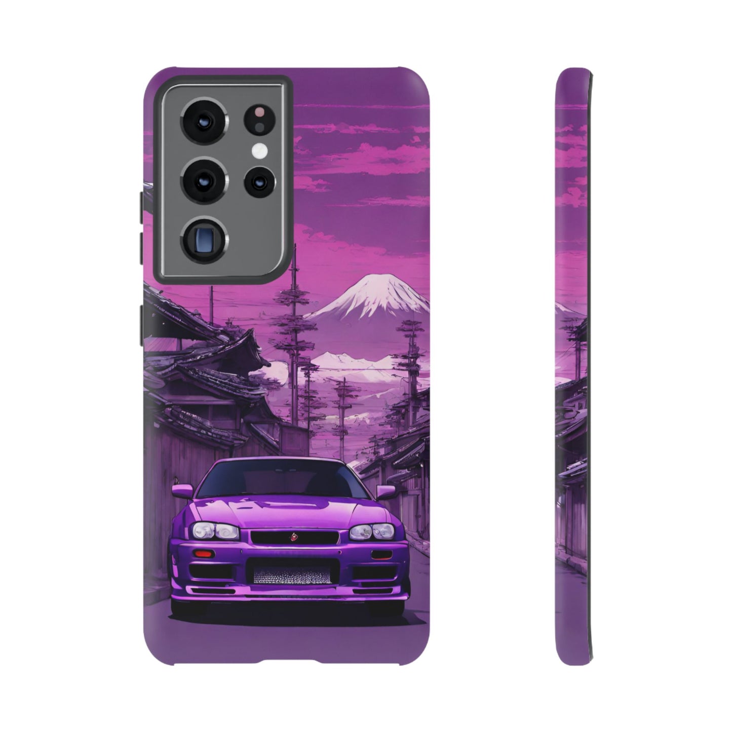 Nissan Skyline R34 Mt Fuji-Dual Layer Ultra Tough Phone Case Samsung Galaxy S21 Ultra Matte Printify by The Night Shift Automotive Apparel