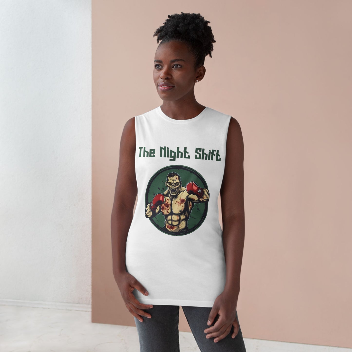 Zombie Boxing World Champion - Premium Unisex Barnard Tank Top Printify by The Night Shift Automotive Apparel