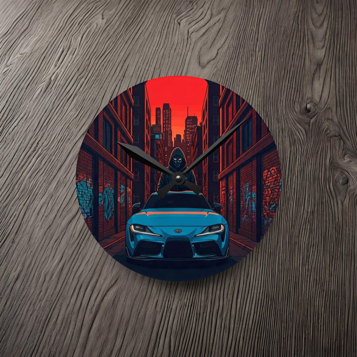 Toyota Supra MX-V Street Life-Acrylic Wall Clock