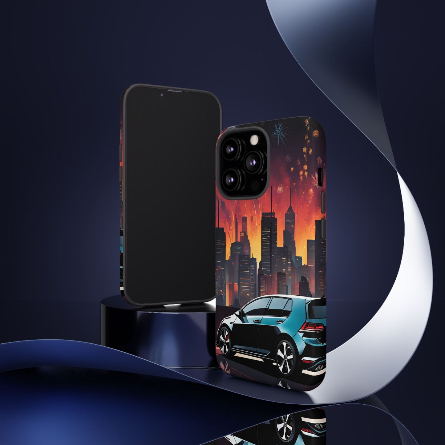 Volkswagon Golf GTI Fireworks-Dual Layer Ultra Tough Phone Case iPhone 13 Pro Matte Printify by The Night Shift Automotive Apparel