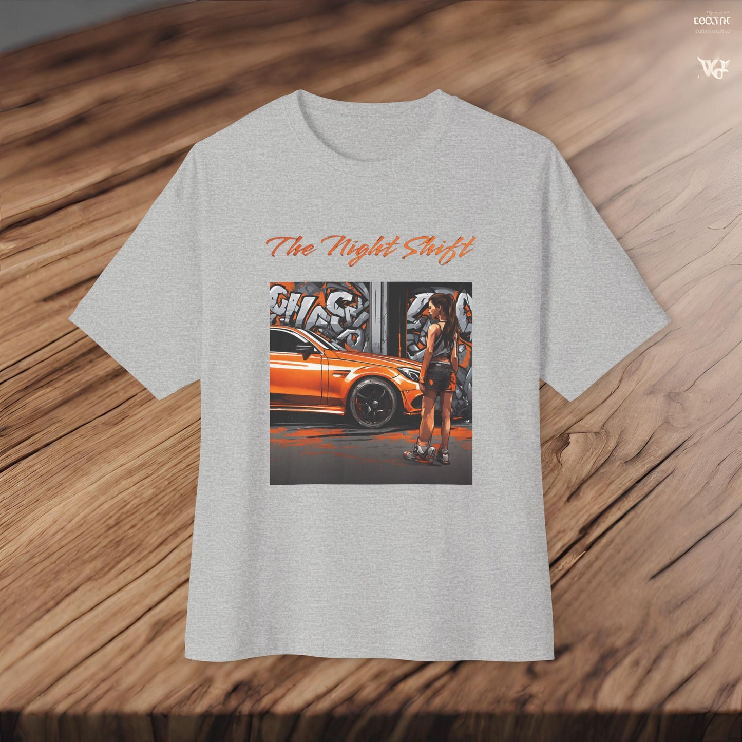 Mercedes-Benz C63 AMG Graffiti-Premium, Ultra Soft Unisex Oversized Boxy Tee Printify by The Night Shift Automotive Apparel