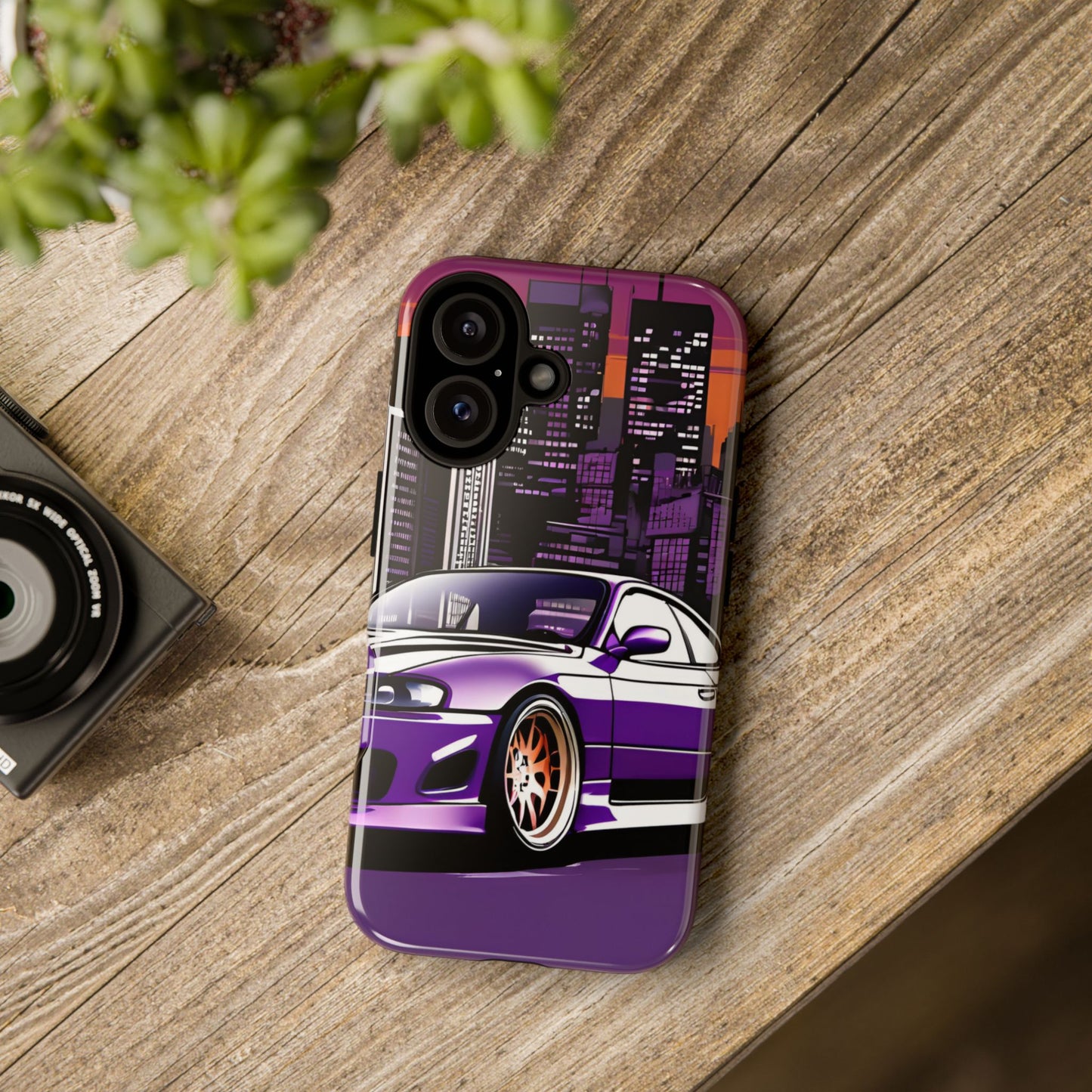 Nissan 240sx S15-Dual Layer Ultra Tough Phone Case iPhone 16 Glossy Printify by The Night Shift Automotive Apparel