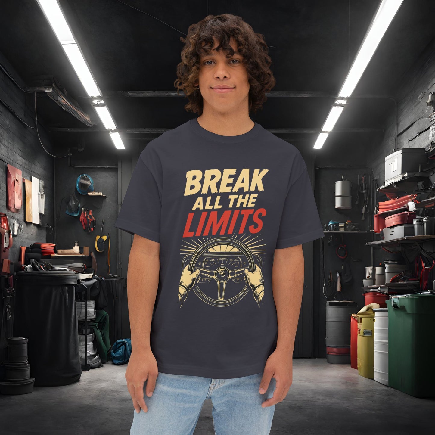 Break All The Limits-Premium, Ultra Soft Unisex Oversized Boxy Tee