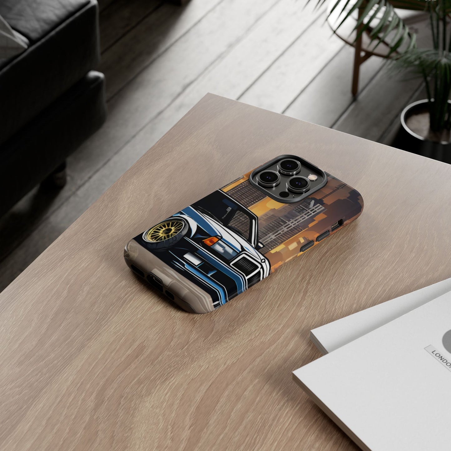 Mercedes Benz 190e Evo-Dual Layer Ultra Tough Phone Case iPhone 14 Pro Glossy Printify by The Night Shift Automotive Apparel