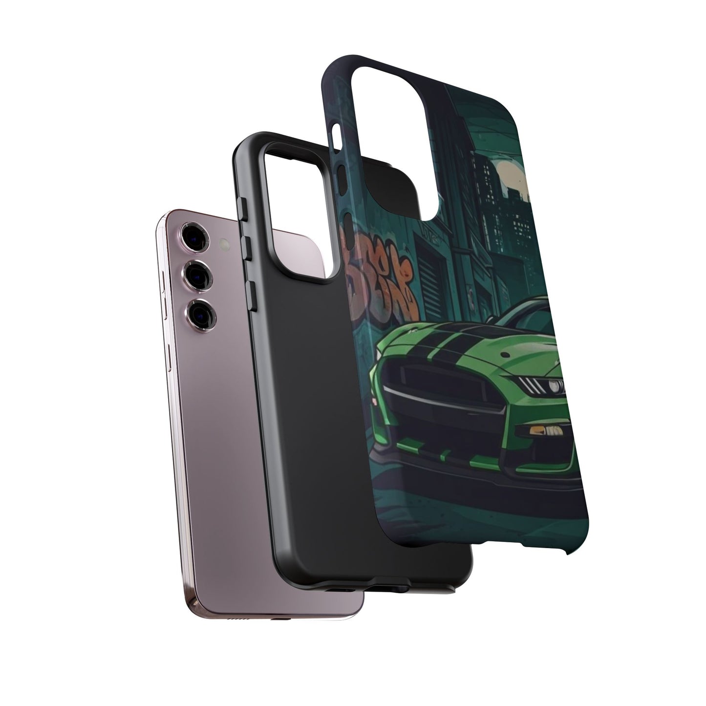 Ford Mustang Shelby GT500 Street Life-Dual Layer Ultra Tough Phone Case Printify by The Night Shift Automotive Apparel