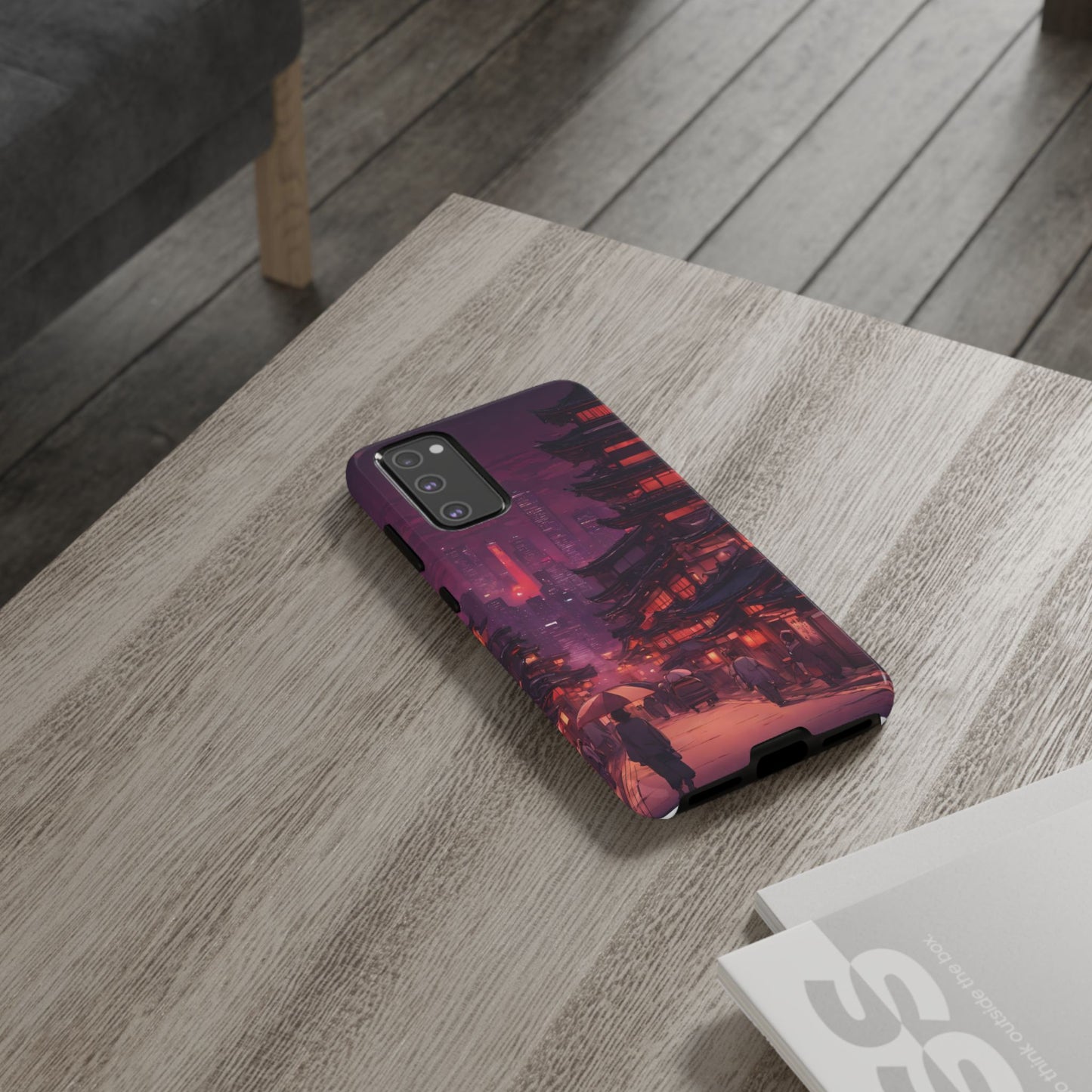 Traditional Japanese Village Countryside-Dual Layer Ultra Tough Phone Case Samsung Galaxy S20 FE Glossy Printify by The Night Shift Automotive Apparel