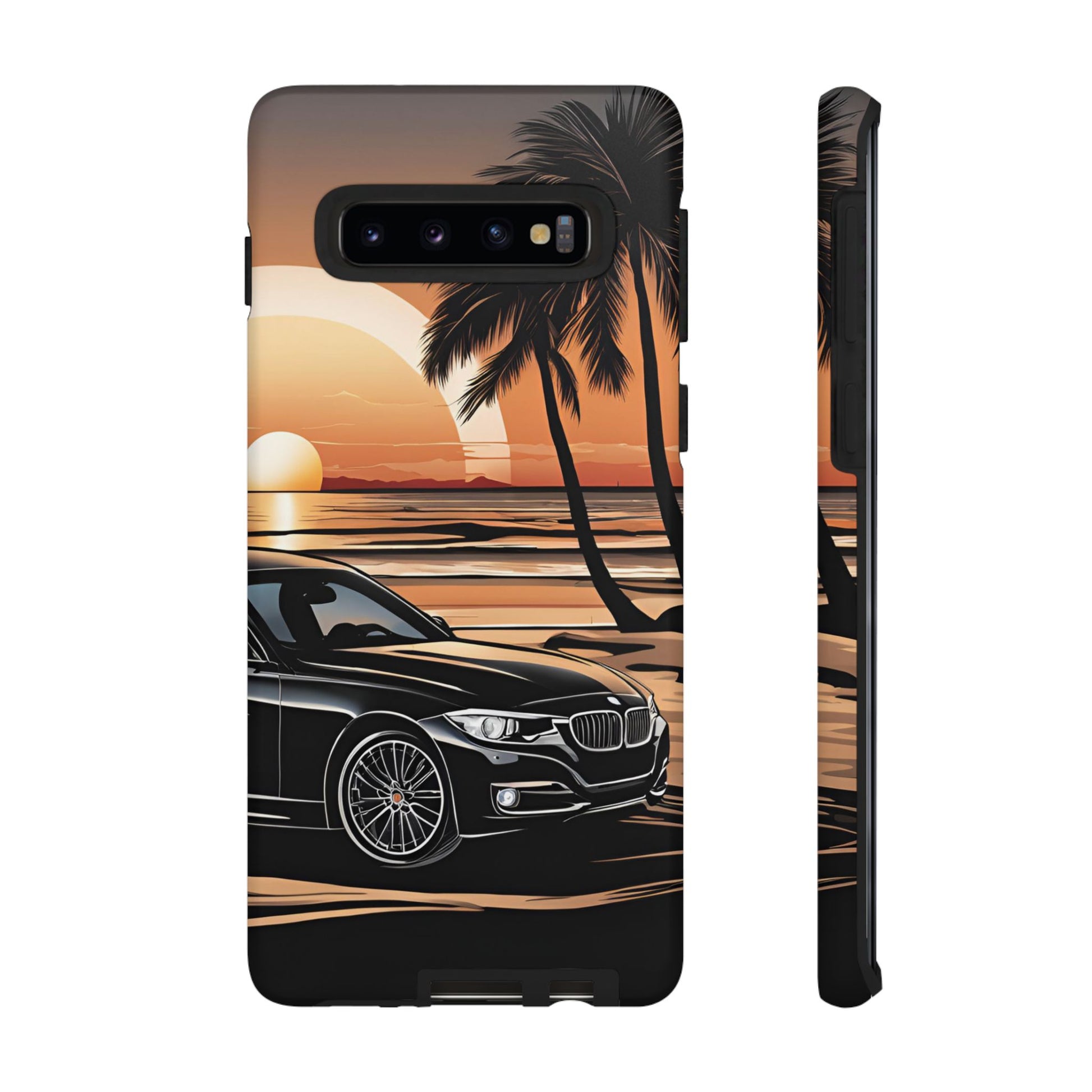 BMW Sunset On The Beach-Dual Layer Ultra Tough Phone Case Samsung Galaxy S10 Matte Printify by The Night Shift Automotive Apparel