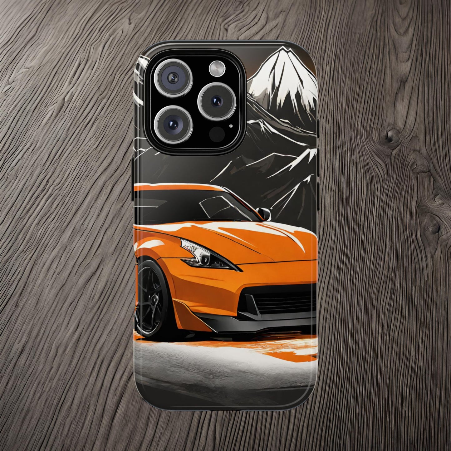 Nissan 370Z Mt Fuji-Dual Layer Ultra Tough Phone Case Printify by The Night Shift Automotive Apparel
