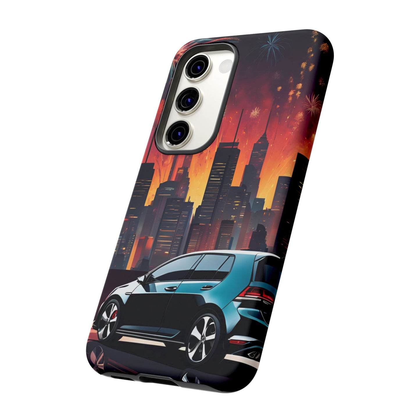 Volkswagon Golf GTI Fireworks-Dual Layer Ultra Tough Phone Case Printify by The Night Shift Automotive Apparel