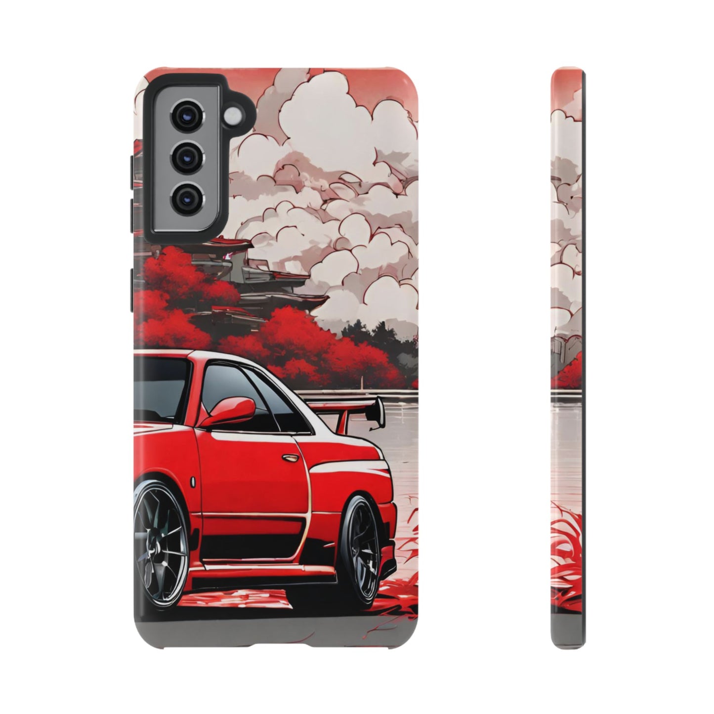 Nissan Skyline R34-Dual Layer Ultra Tough Phone Case Samsung Galaxy S21 Plus Glossy Printify by The Night Shift Automotive Apparel