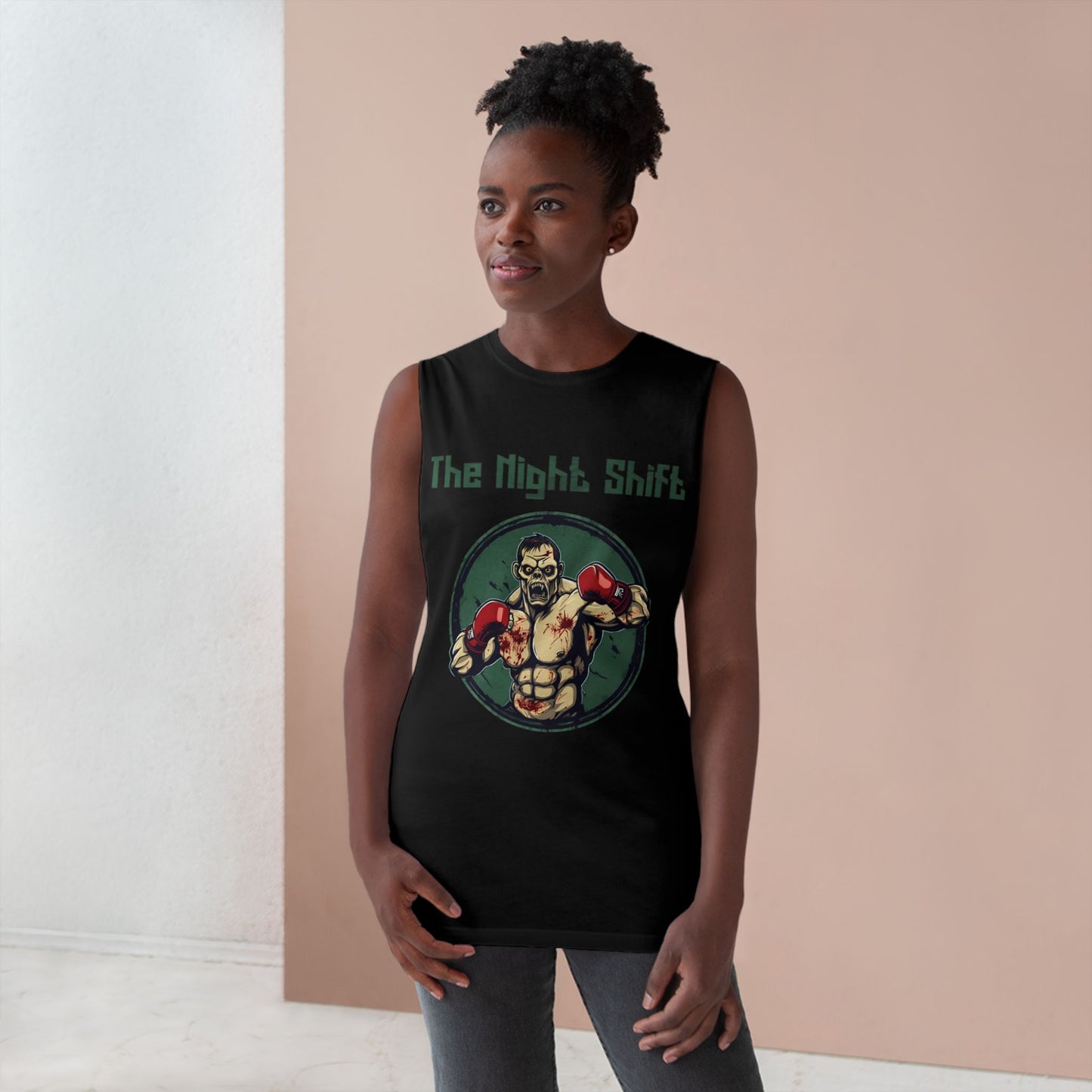 Zombie Boxing World Champion - Premium Unisex Barnard Tank Top Printify by The Night Shift Automotive Apparel