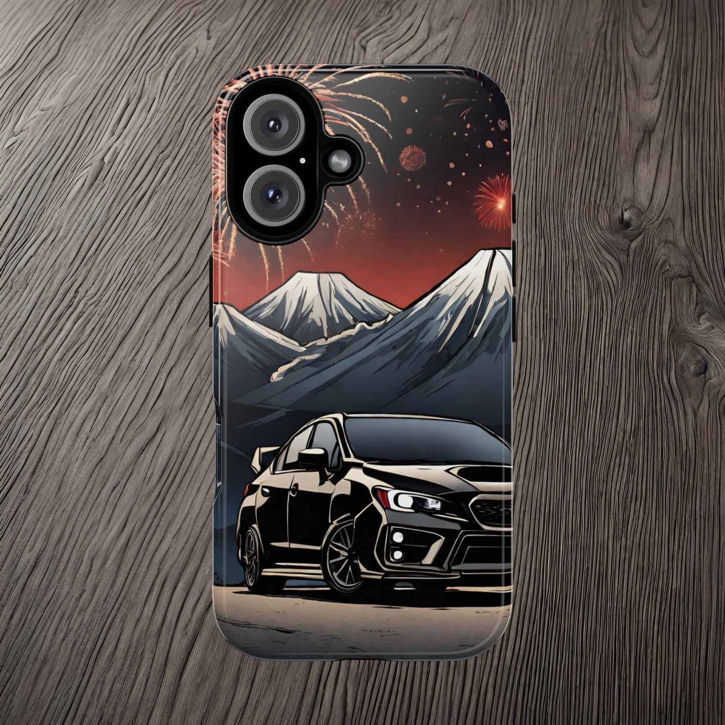Subaru WRX/STI Fireworks-Dual Layer Ultra Tough Phone Case Printify by The Night Shift Automotive Apparel