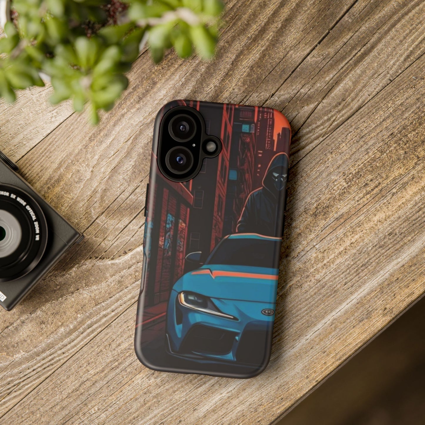 Toyota Supra MK-V Street Life-Dual Layer Ultra Tough Phone Case iPhone 16 Matte Printify by The Night Shift Automotive Apparel