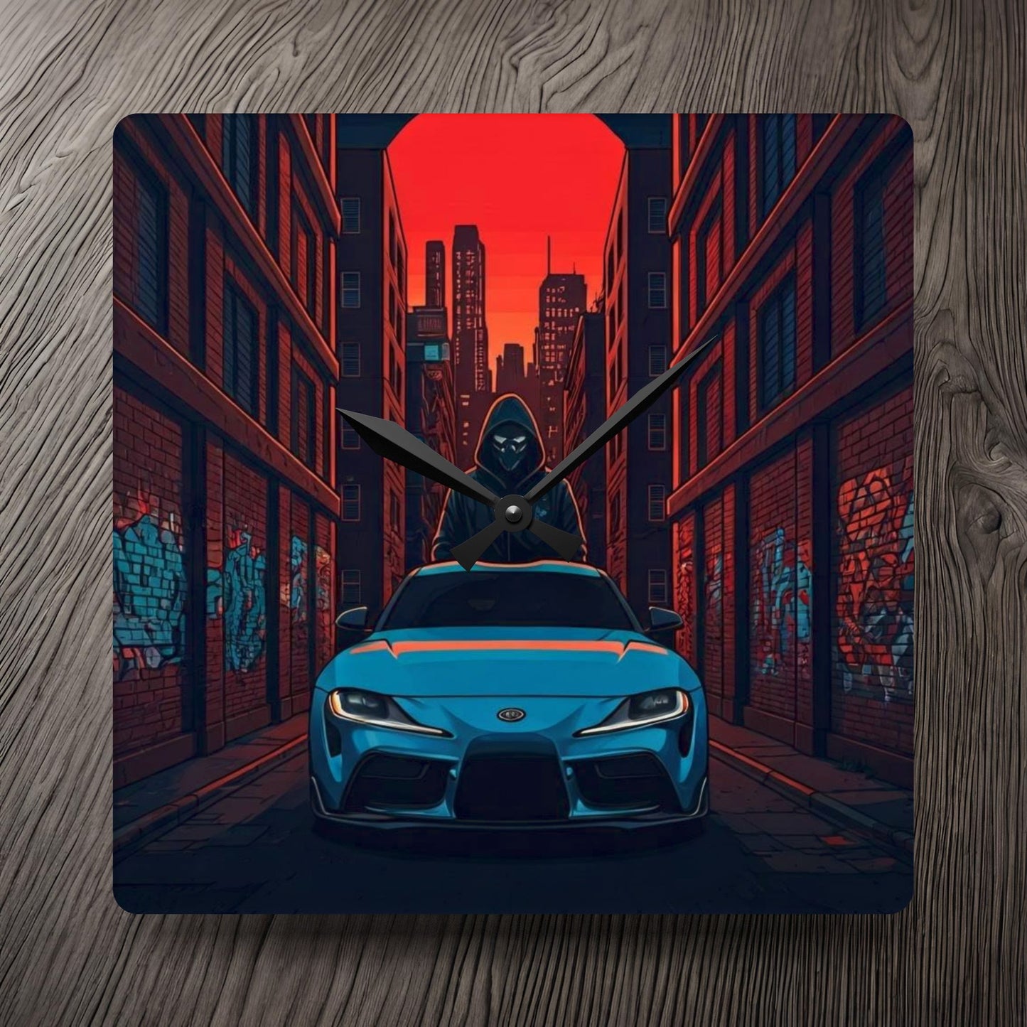 Toyota Supra MX-V Street Life-Acrylic Wall Clock