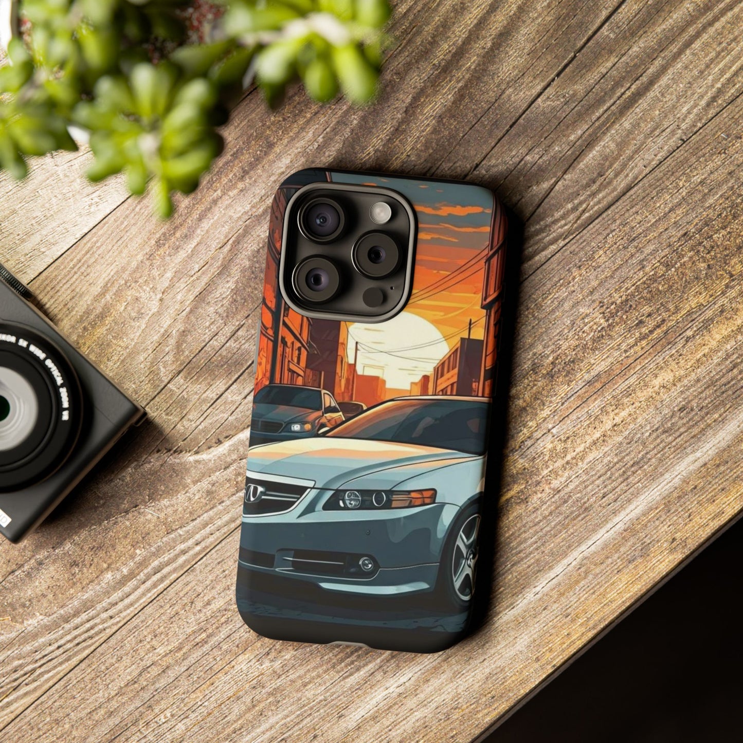 Acura TL Street Life-Dual Layer Ultra Tough Phone Case iPhone 15 Pro Matte Printify by The Night Shift Automotive Apparel