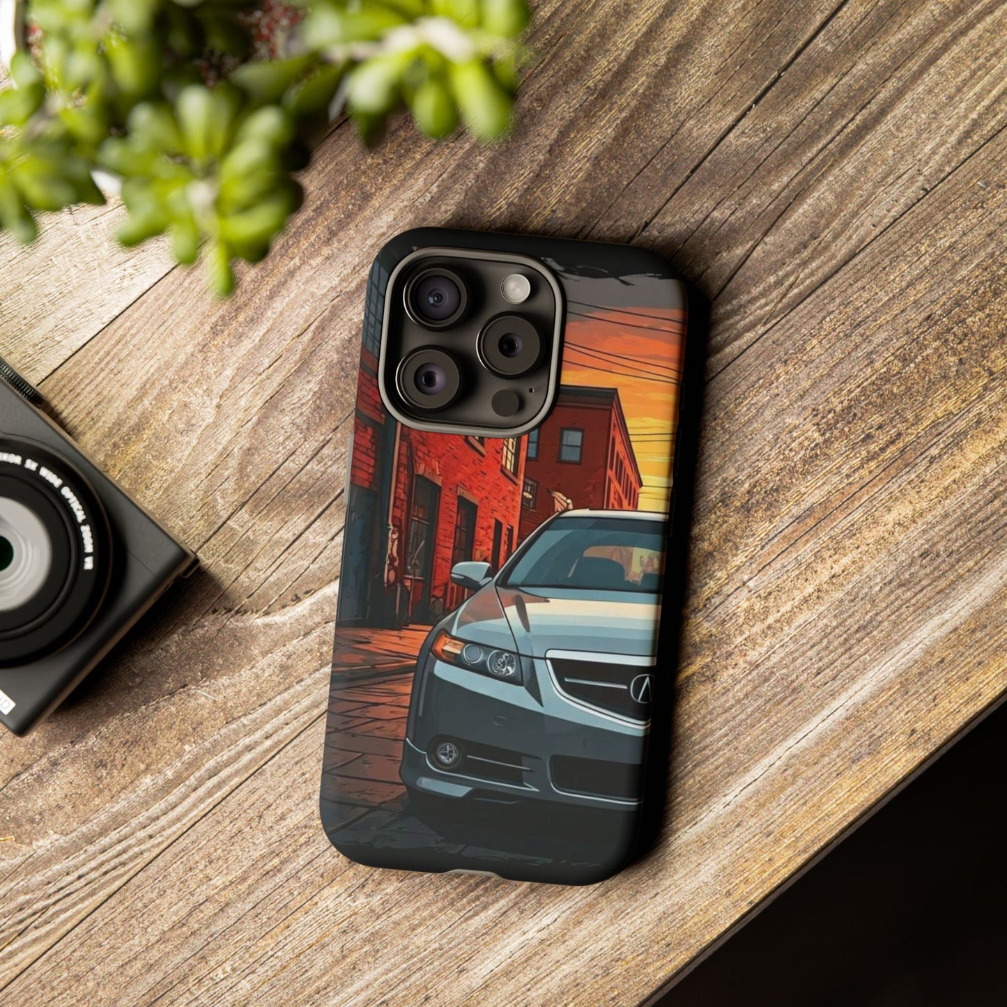 Acura TL Street Life-Dual Layer Ultra Tough Phone Case iPhone 15 Pro Matte Printify by The Night Shift Automotive Apparel