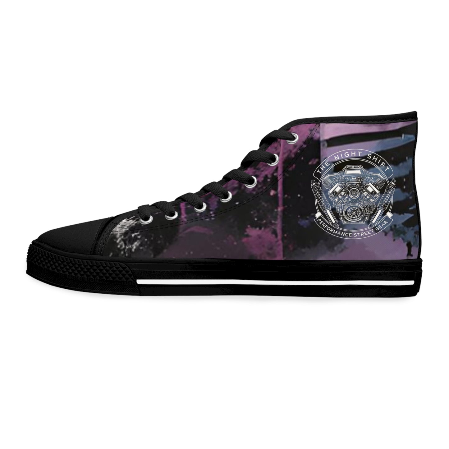 The Night Shift-Women's Canvas High Tops