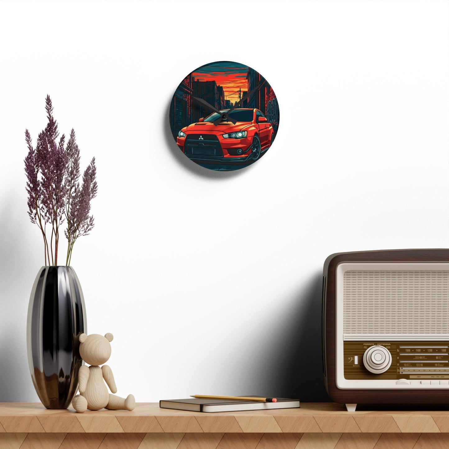 Mitsubishi Lancer Evo X Street Life-Acrylic Wall Clock