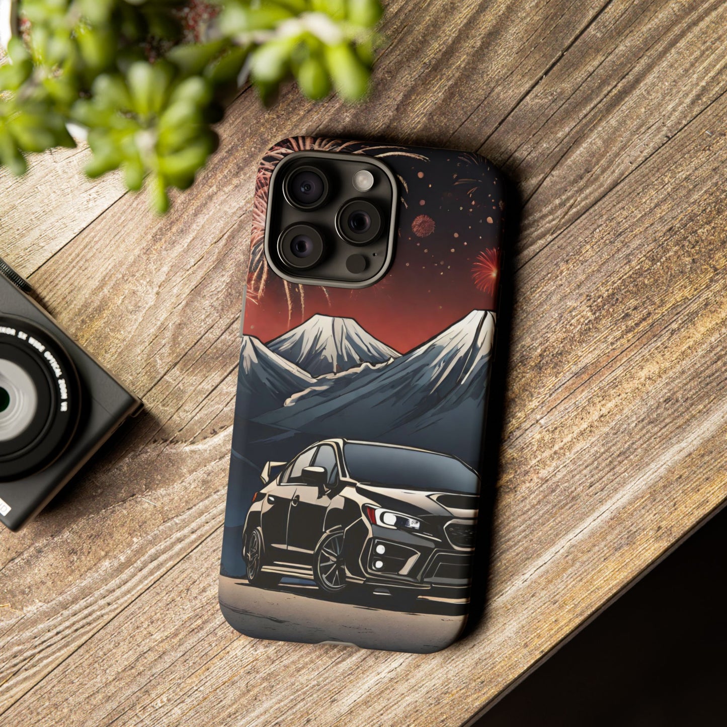 Subaru WRX/STI Fireworks-Dual Layer Ultra Tough Phone Case iPhone 15 Pro Max Matte Printify by The Night Shift Automotive Apparel