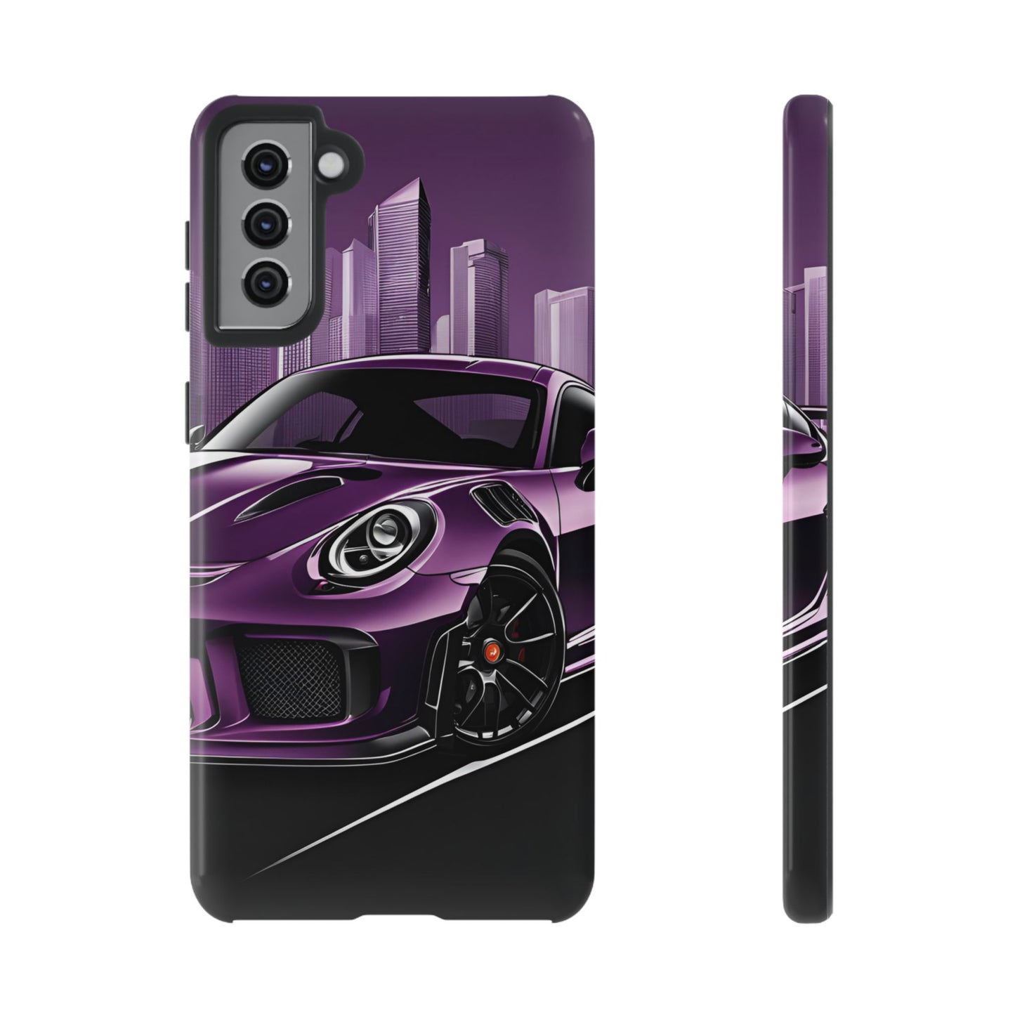 Porsche 911 GT3 RS-Dual Layer Ultra Tough Phone Case Samsung Galaxy S21 Plus Glossy Printify by The Night Shift Automotive Apparel
