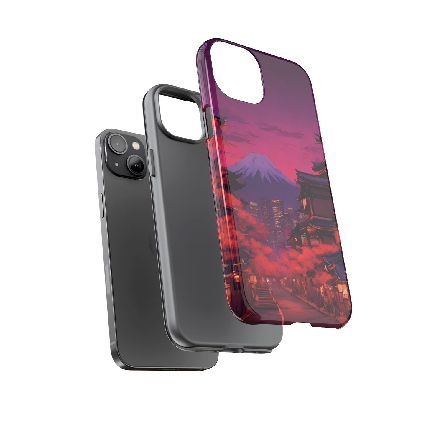 Traditional Japanese Village Countryside-Dual Layer Ultra Tough Phone Case Printify by The Night Shift Automotive Apparel