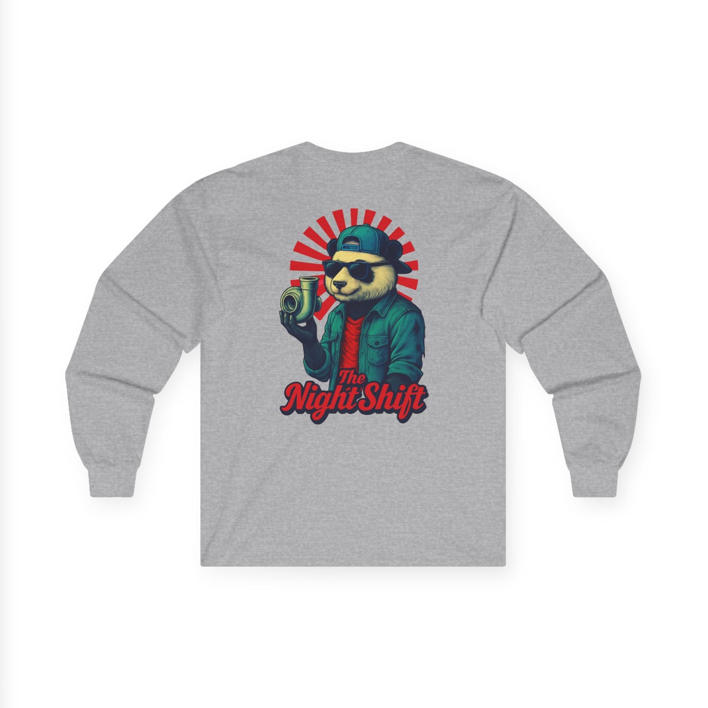 Good Vibes Panda-Premium, Ultra Soft Unisex Long Sleeve Tee Printify by The Night Shift Automotive Apparel