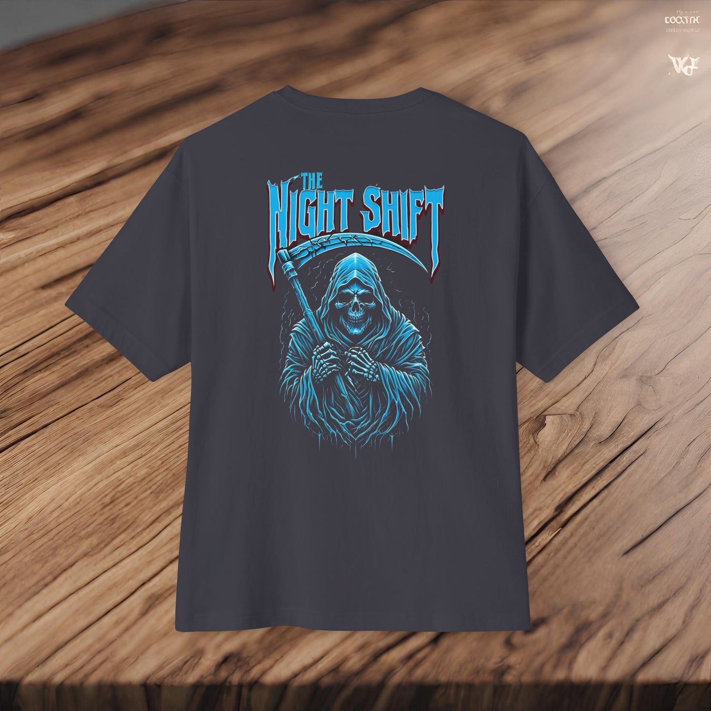 Grim Reaper-Premium, Ultra Soft Unisex Oversized Boxy Tee Printify by The Night Shift Automotive Apparel