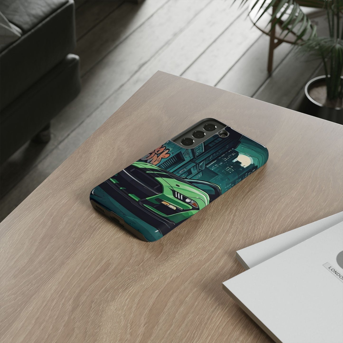 Ford Mustang Shelby GT500 Street Life-Dual Layer Ultra Tough Phone Case Samsung Galaxy S22 Glossy Printify by The Night Shift Automotive Apparel