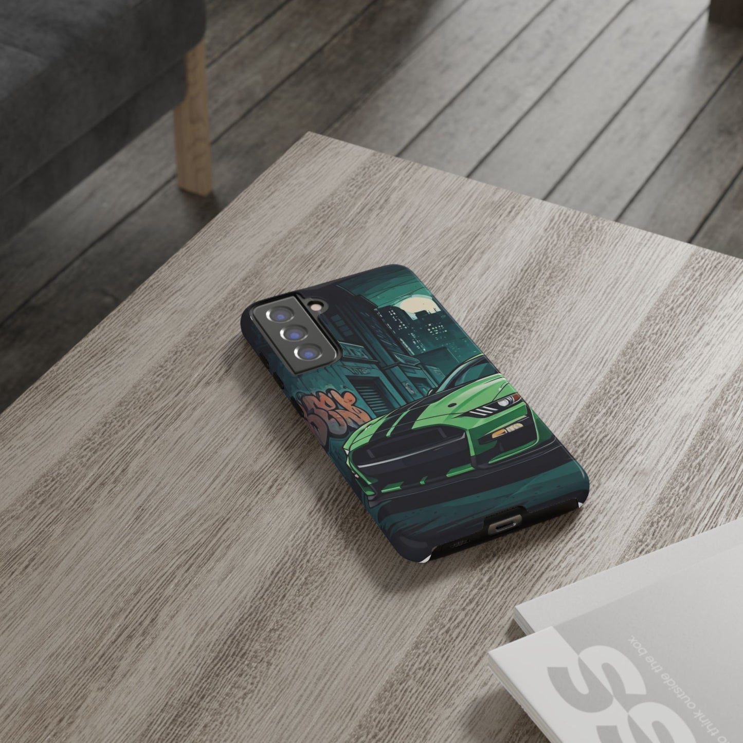 Ford Mustang Shelby GT500 Street Life-Dual Layer Ultra Tough Phone Case Samsung Galaxy S21 FE Glossy Printify by The Night Shift Automotive Apparel