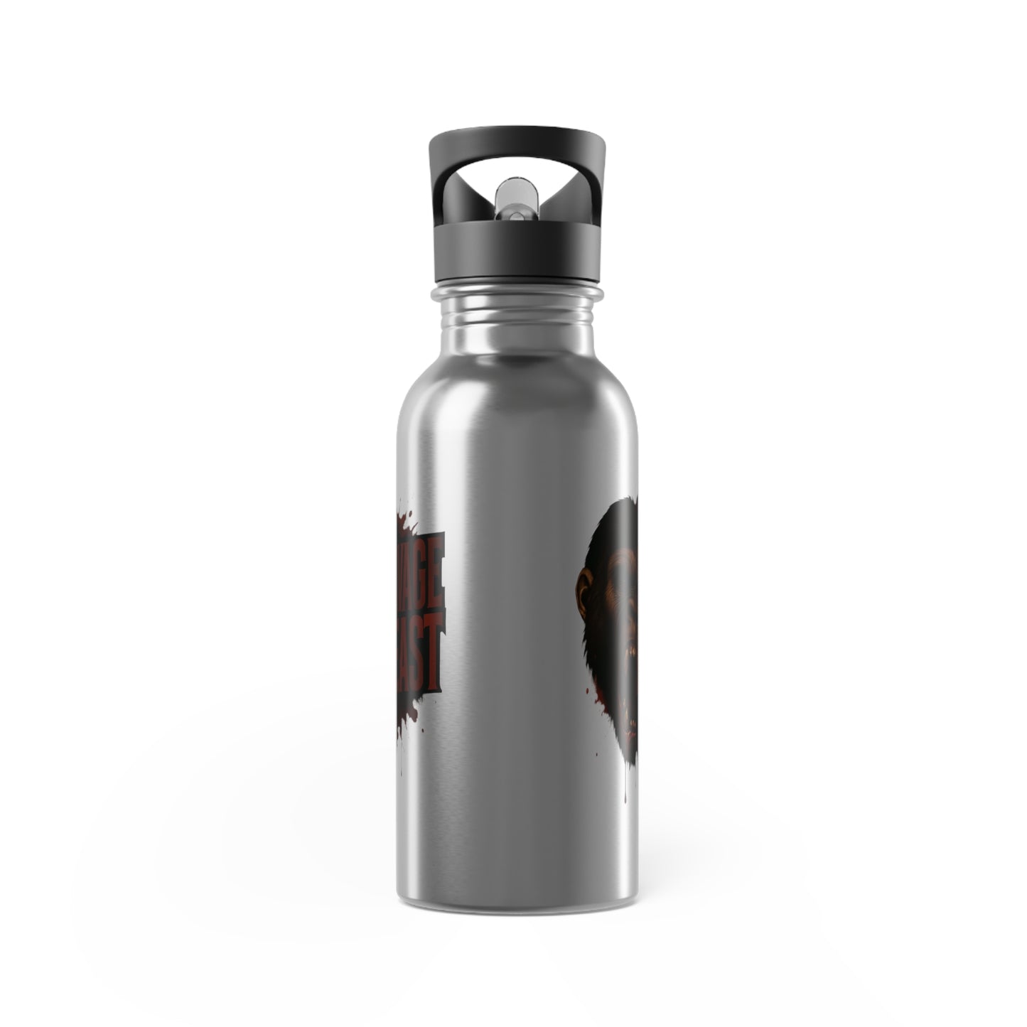 Stainless Steel Water Bottle With Straw, 20oz Printify by The Night Shift Automotive Apparel