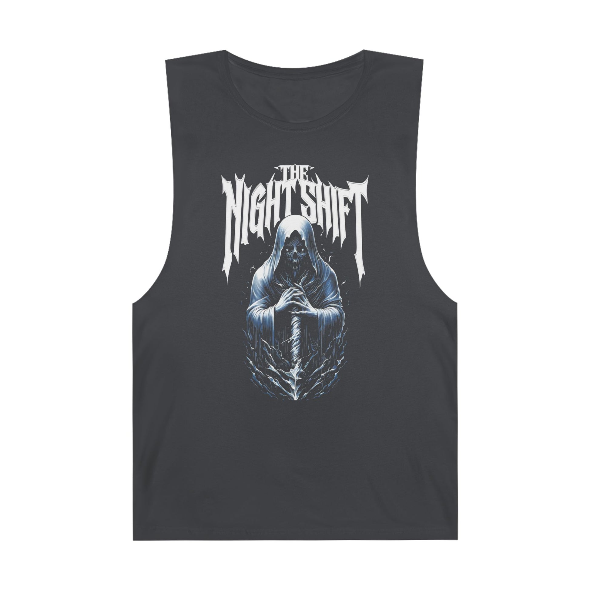 The Night Shift Reaper - Premium Unisex Barnard Tank Top Coal Printify by The Night Shift Automotive Apparel